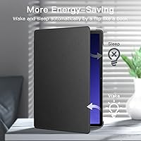 Vista 5 de JETech Funda para Samsung Galaxy Tab S10 Plus/Tab S9 Plus de 12.4 pulgadas con soporte para S Pen y funda protectora para tableta, diseño de folio