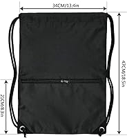 Vista 2 de HOLYLUCK - Mochila, bolsa deportiva con cordón ajustable para gimnasio