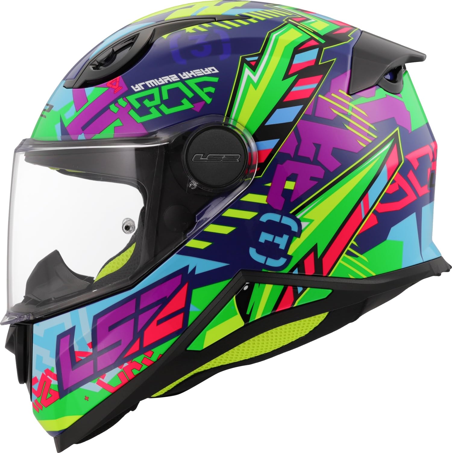 LS2, Integral-Motorradhelm für Kinder KID SVENT Gloss Blue Green, L