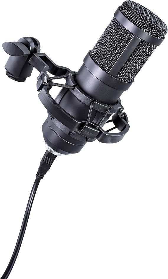 Digital Podcast Studio Microphone USB Plug and Play, Built-in Noise Reduction, Compatible with PC and Mac, High Sampling Rate, Crystal Clear Sound, for Recording, Singing, Streaming