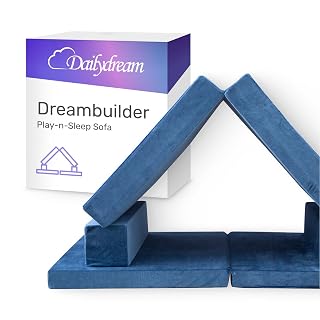 Dailydream Dreambuilder Play-n-Sleep - Sofá de juegos infantil (168 x 84 x 55 cm), color azul