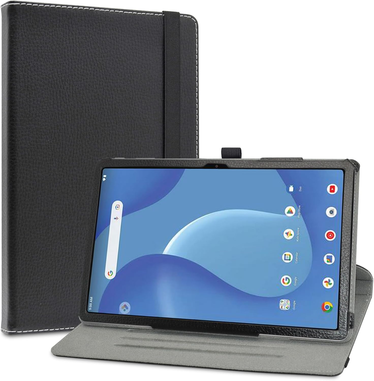 LiuShan Compatible with Onn 11 Inch Tablet Pro Case 2023,360 Degree Rotating Rotation Stand PU Cover for Onn. 11" Tablet Pro (2023 Model: 100110027),Black