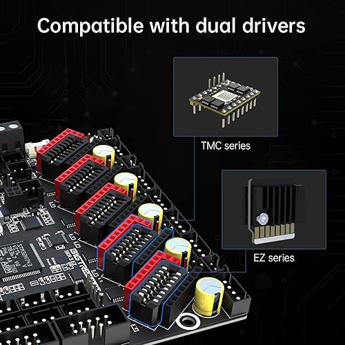 Vista 16 de BIGTREETECH SKR V1.4 Turbo 32bit tablero de control DIY para la mayoría de FDM 3D Priners Mainbaord compatible con pantalla táctil de la serie