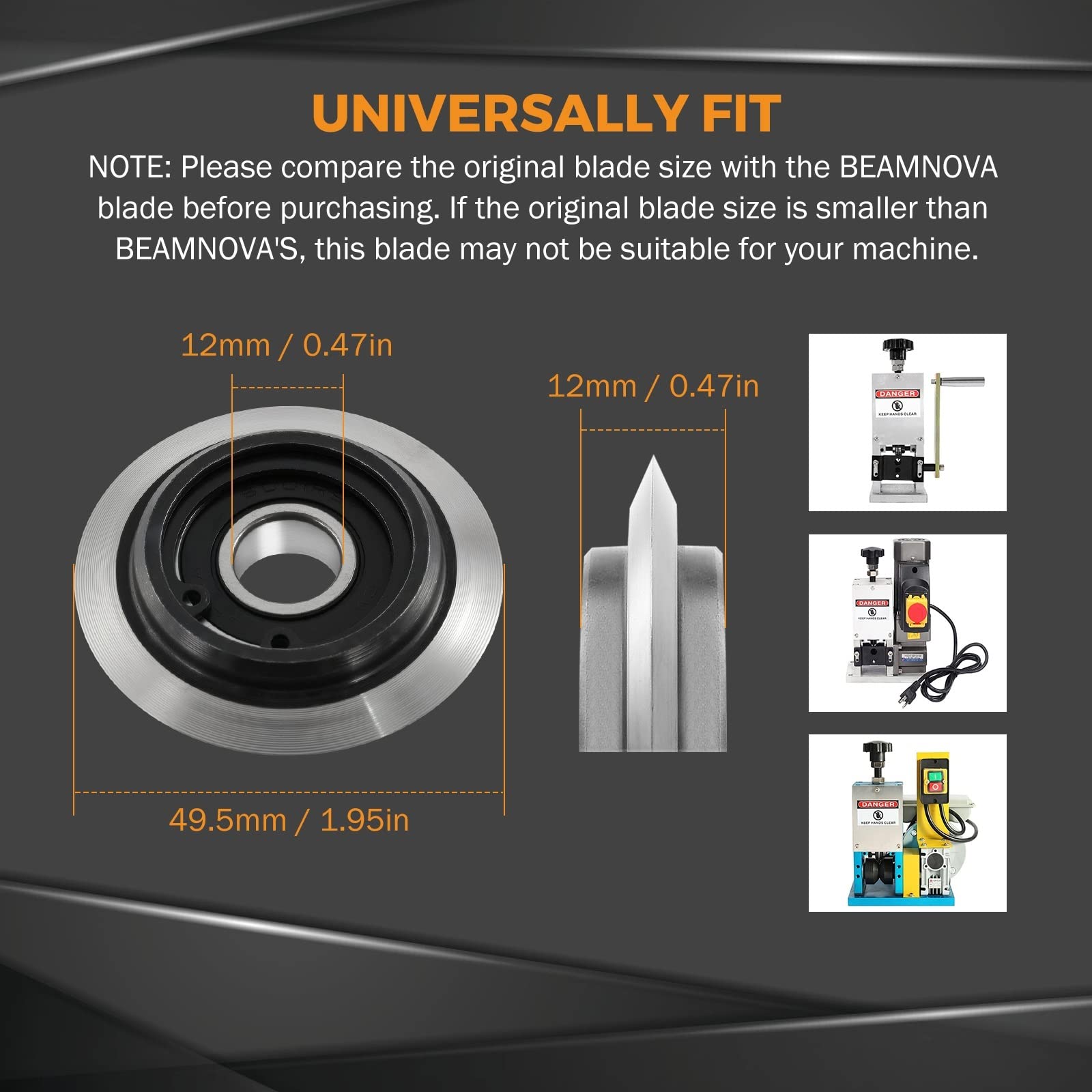 Máquina Pelacables, Cuchilla de repuesto de 3 uds for pelacables Manual, máquina de pelado de cables con manivela de cobre eléctrica, cortadores, herramienta de reciclaje(63.49mm)