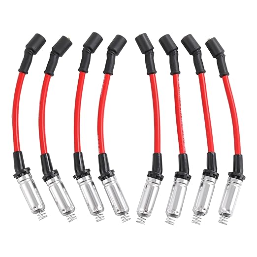 JDMSPEED New Spark Plug Ignition Wire 10.2MM Replacement for Chevy GMC V8 2000 2001 2002 2003 2004 2005 2006 2007 2008 2009