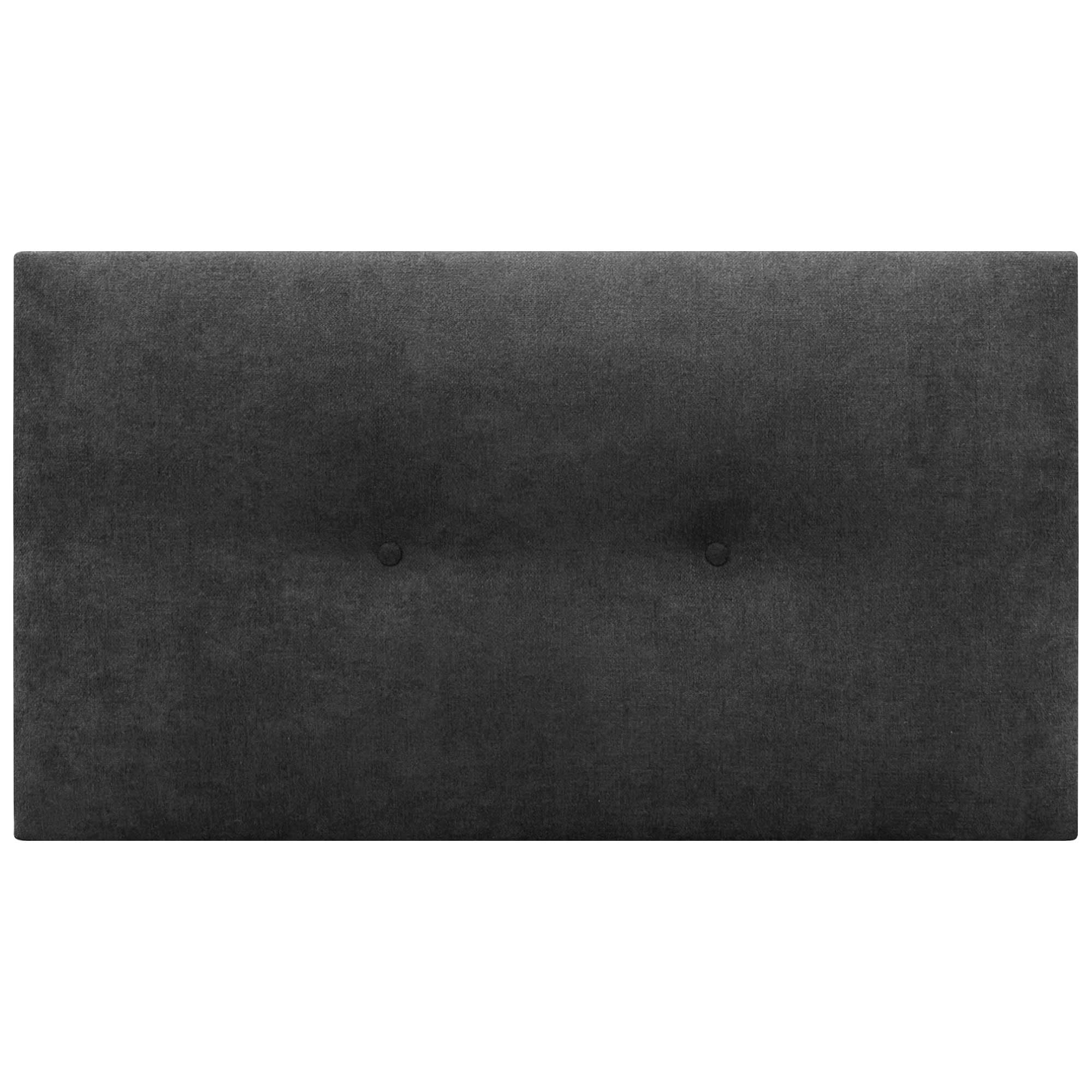 DHOME Testata in Similpelle o Tessuto Acualine Liscio con Bottoni Rivestiti in ALTA GAMMA Testata Letto di Lusso Imbottita Moderna (Tessuto Nero, 90x50cm (Letti 80/90))