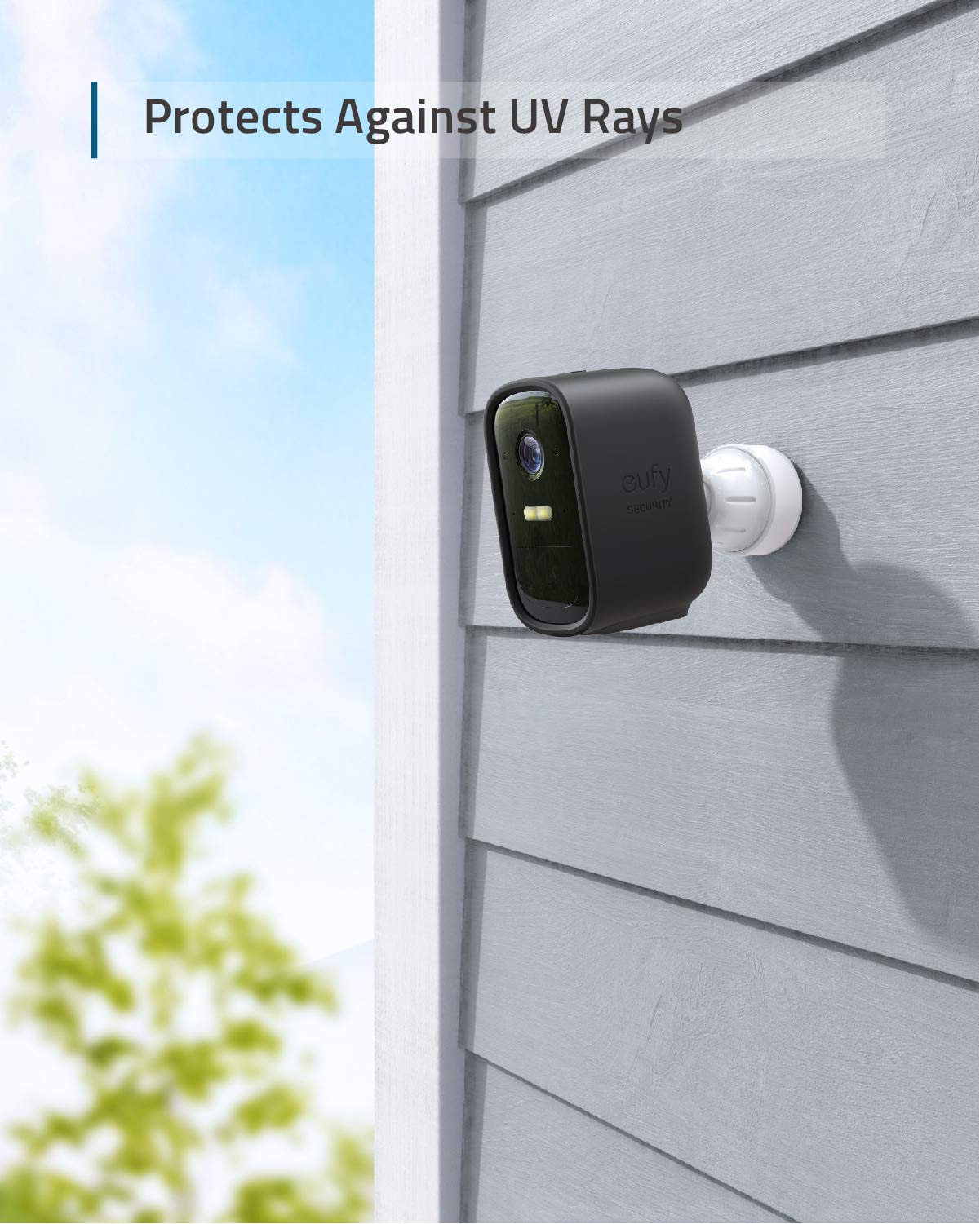 eufy Security eufyCam 2C Skin (Doppelpack), Silikonhülle Schutzhülle für eufyCam 2C, einfache Installation, Schützt vor Regen (Generalüberholt)