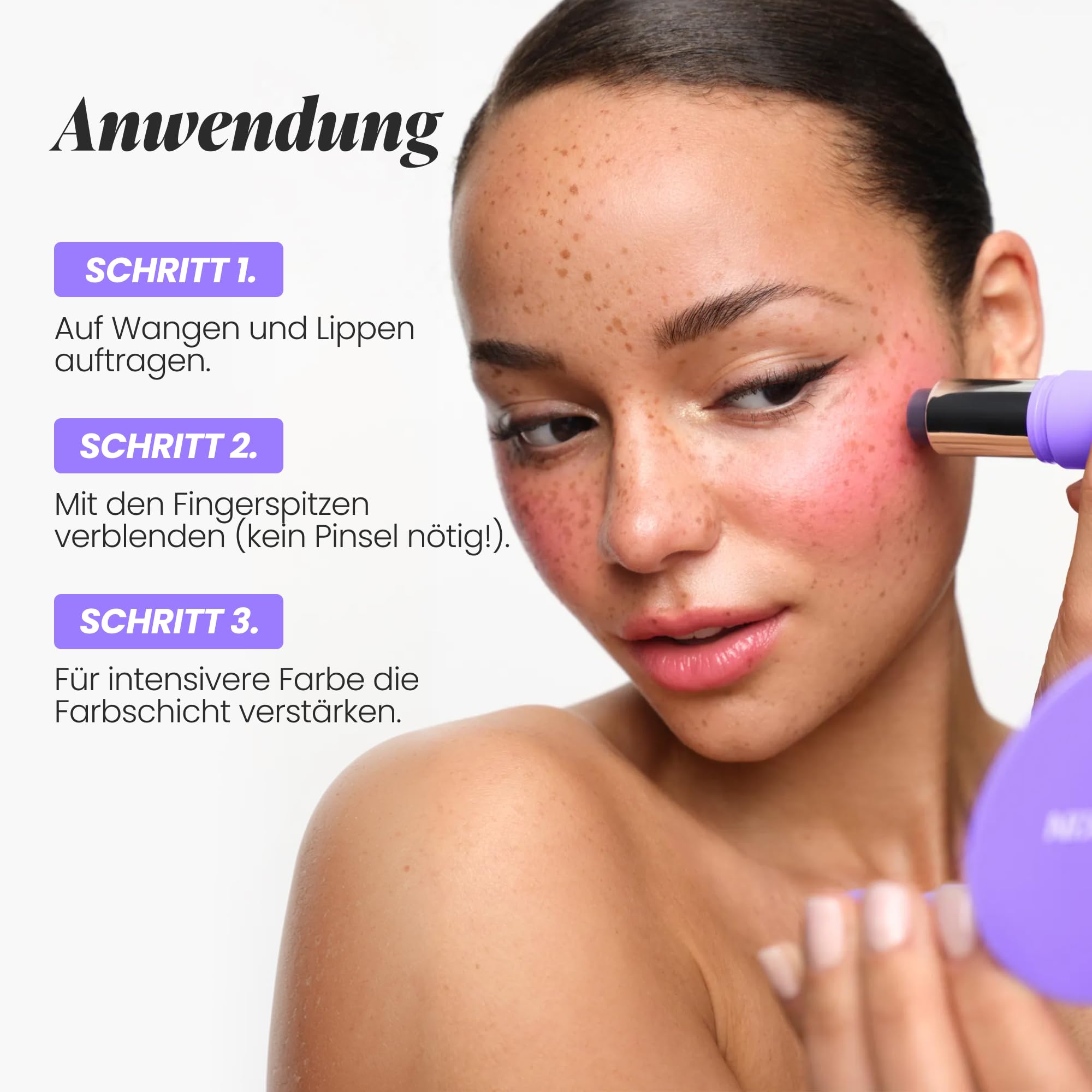 Wonderskin Rouge Stick pH-aktiviert – pHlush Multi-Use Blush Stick, Creme-Tönung für Wangen und Lippen, Erfrischendes und pflegendes Make-up mit Farbanpassungseffekt