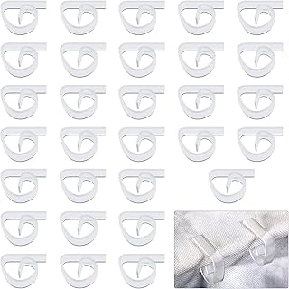 30pcs Transparent Plastic Table Cloth Clips, Clear Tablecloth Clips Table Cloth Fixing Table Cloth Holder Clips Picnic Tablecloth Clamps for Indoor Outdoor Home Camping Picnic