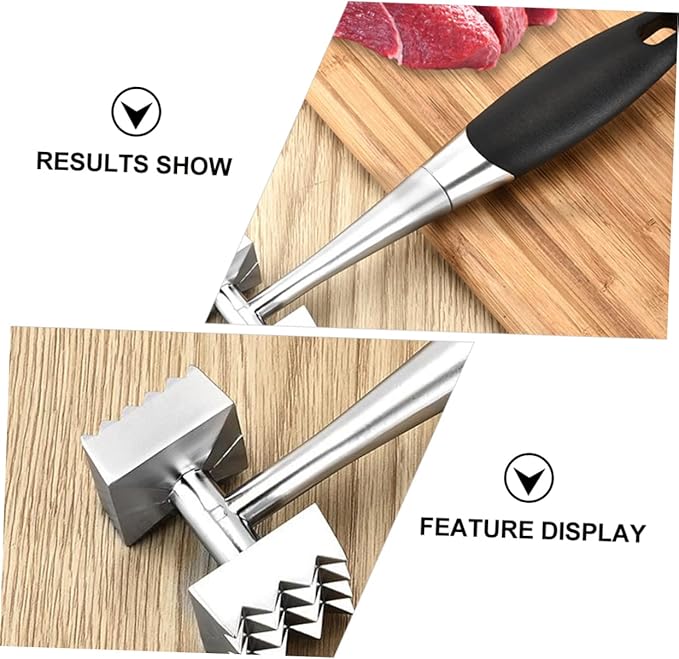 Martillo Ablandador de Carne ABOOFAN Zinc Alloy Doble Cara miniatura 5