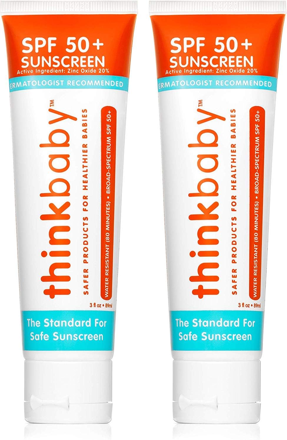 SPF 50+ Braod Spectrum Organic Sunscreen - 3 oz - 2 pack