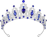 Vista 261 de Kamirola - Corona de reina y tiaras corona de princesa para mujeres y niñas, diademas de cristal para novia, princesa para bodas y fiestas (01)