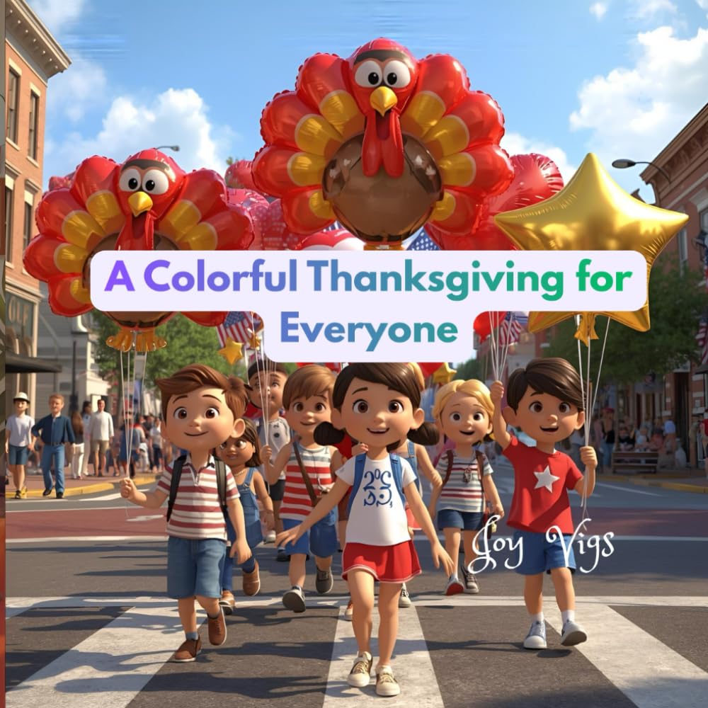 A Colorful Thanksgiving for Everyone: A Fun Picture Book About Gratitude, Family, and Neighbors