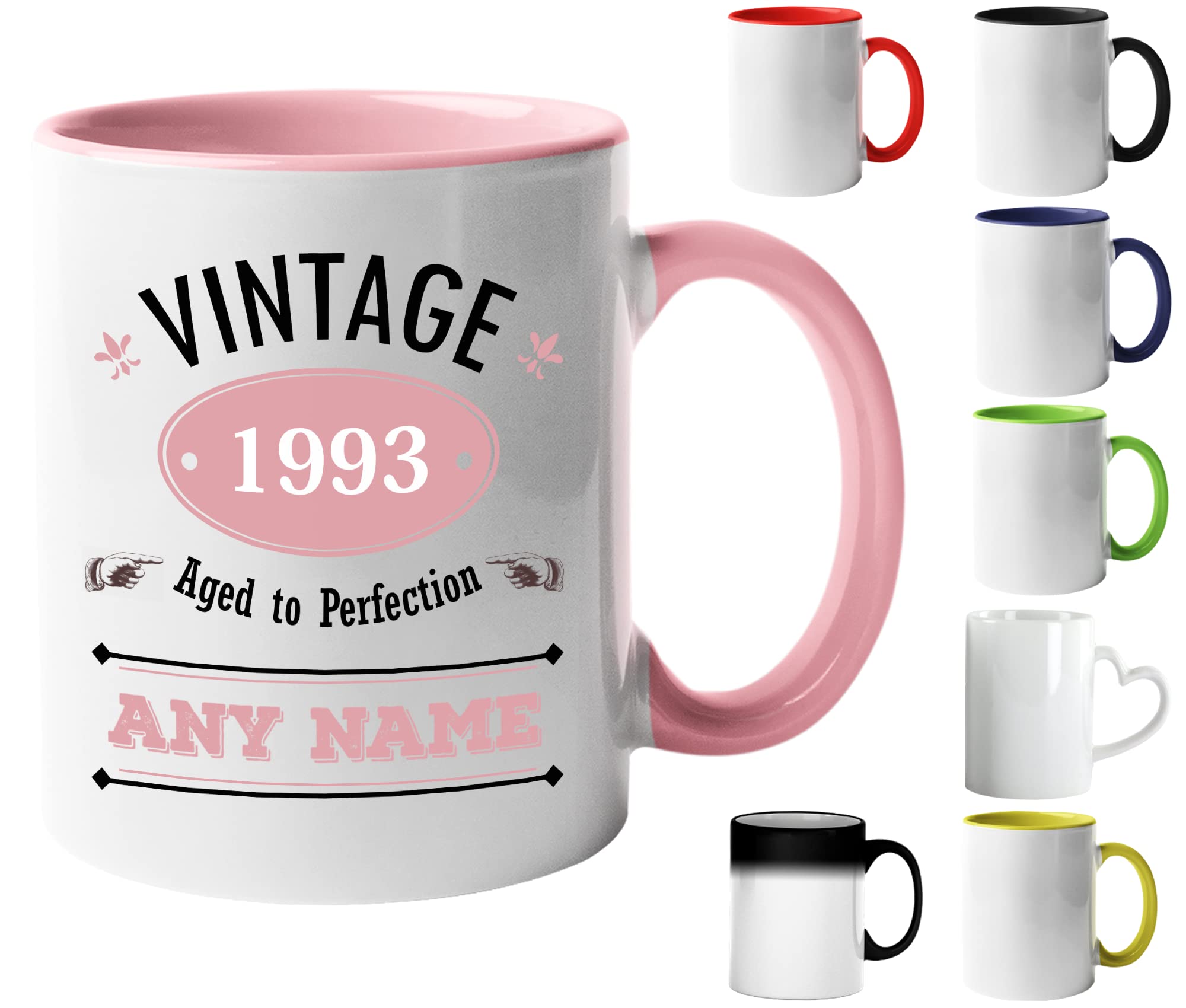Mr Jeans Vintage 1993 Mug (Age 29) Aged to Perfection Personalised Mug - Customised 29th Birthday Gift - Add Name