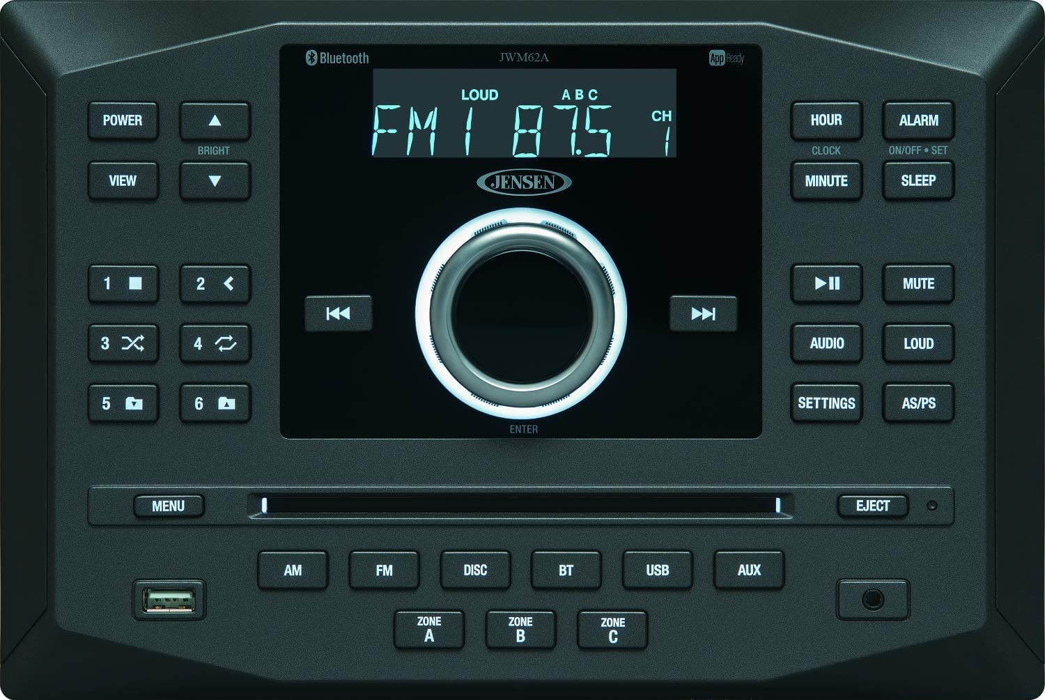 Amazon.com: Jensen Bundle of (1) JWM62A AM|FM|DVD|CD|USB|AUX|App