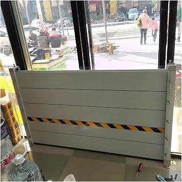 Modular Flood Barrier, Commercial Aluminum Water Dams for Flooding Prevention Garage Door Outdoor Yard, 39.4in High Reusable Flood Gates for Home Protection Emergency Water Stopper Baffle3.8ft