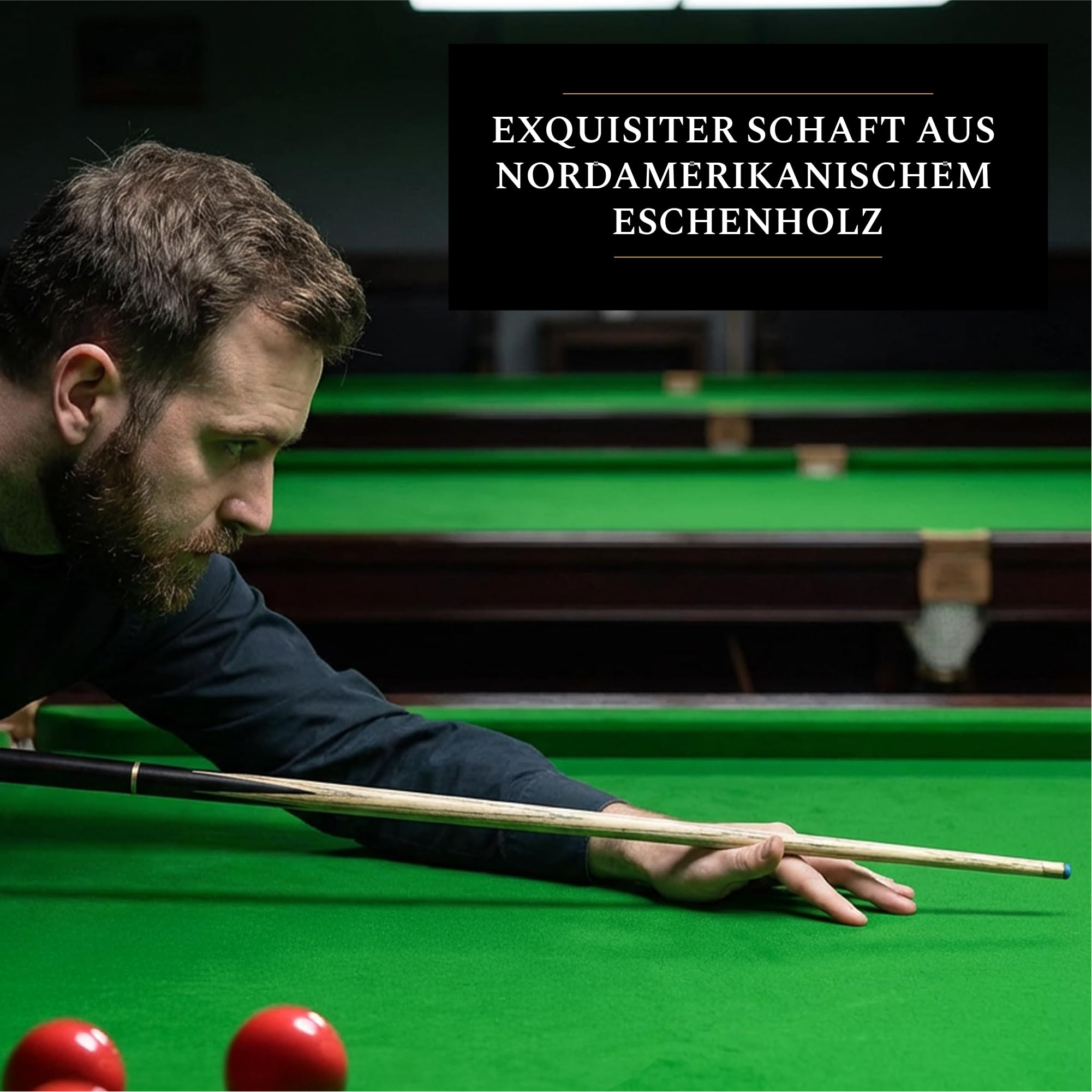BCE Protégé 3/4 Cut Snooker- / Poolqueue und Hartschalenkoffer