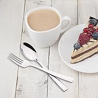 Vista 6 de Kekow Juego de cubiertos de acero inoxidable de 80 piezas, juego de cubiertos para 16