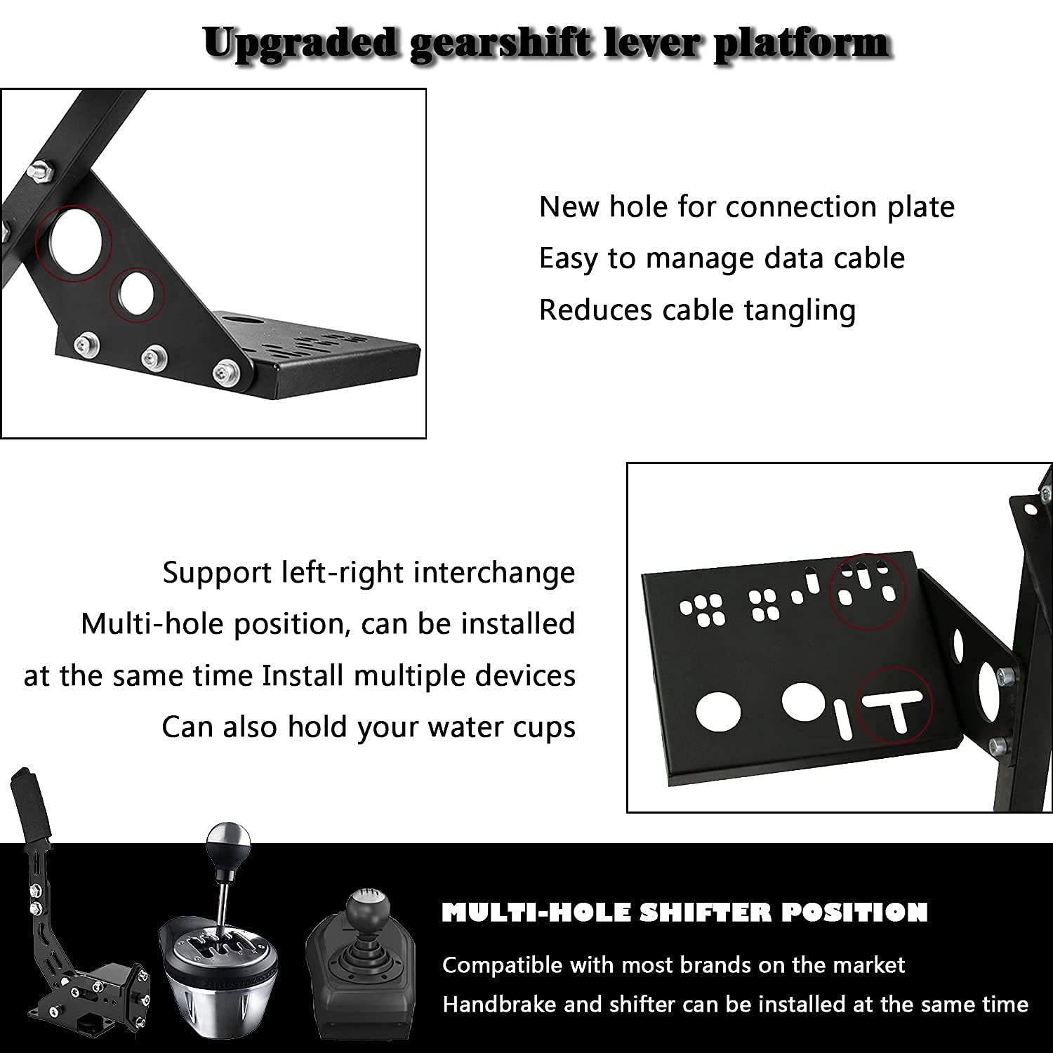 Buy Marada Steering Wheel Stand Shift Lever with Multiple Holes fit Logitech G25 G27 G29 G920