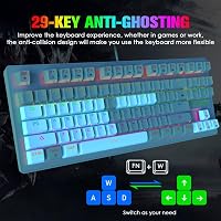 LexonElec K550 Gaming Billentyűzet és M1 Egér Szett Egérpaddal - Vezetékes Gamer Kombó PC-hez 5