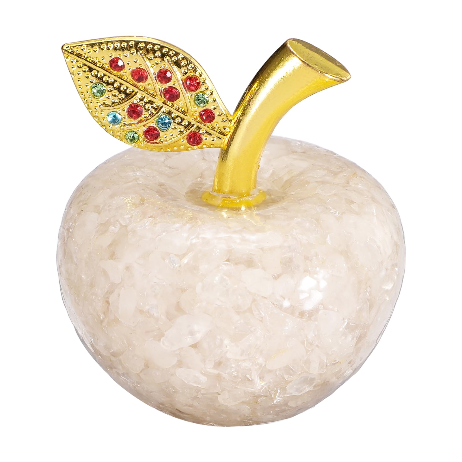 Figurine de pomme en cristal à collectionner comme idée cadeau de crémaillère
