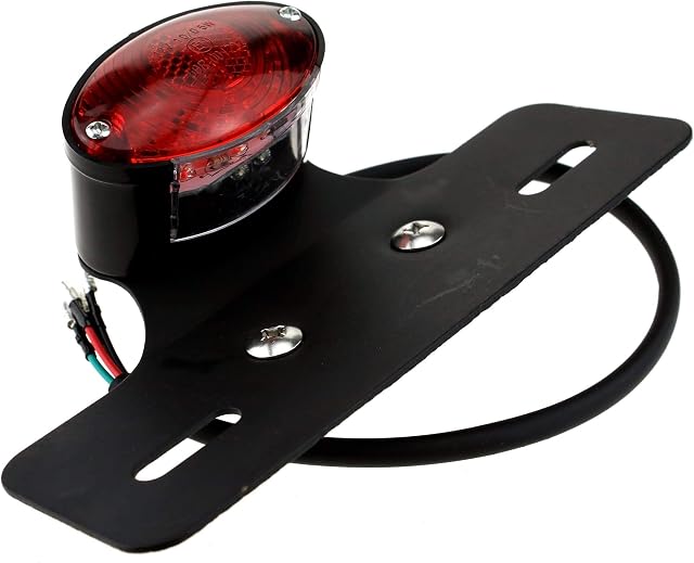 Motorcycle Single LED Rear Tail Light Brake Stop Lamp/Number Plate Light/Indicator Light with Number License Plate