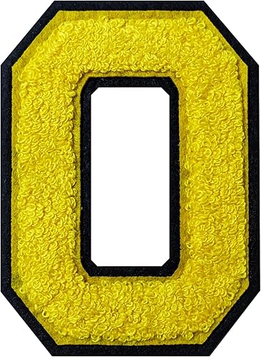 Miniatura 99 de 2 parches de letras de felpilla termo-adhesivas de 4.5 pulgadas, parches de letras universitarias con puntada de felpilla roja/blanca para ropa (H)