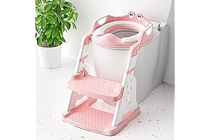 Toddler Potty Training Seat, Easy Transition Toilet Seat for Toddlers with Step...
