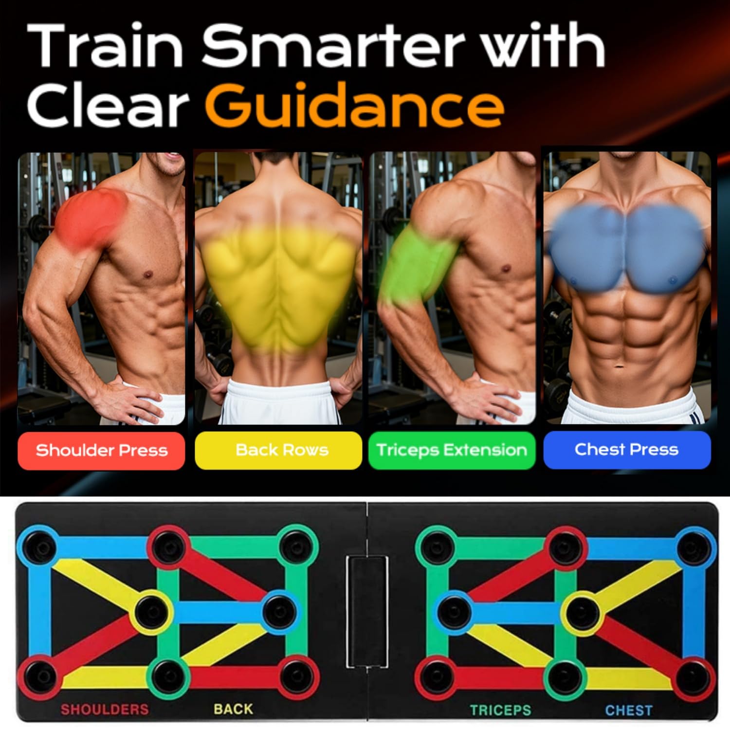 12 in 1 Panca per Flessioni, Attrezzatura Fitness Multifunzionale per Allenamento Completo del Corpo, Impugnature Efficaci per Flessioni e Sviluppo Muscolare