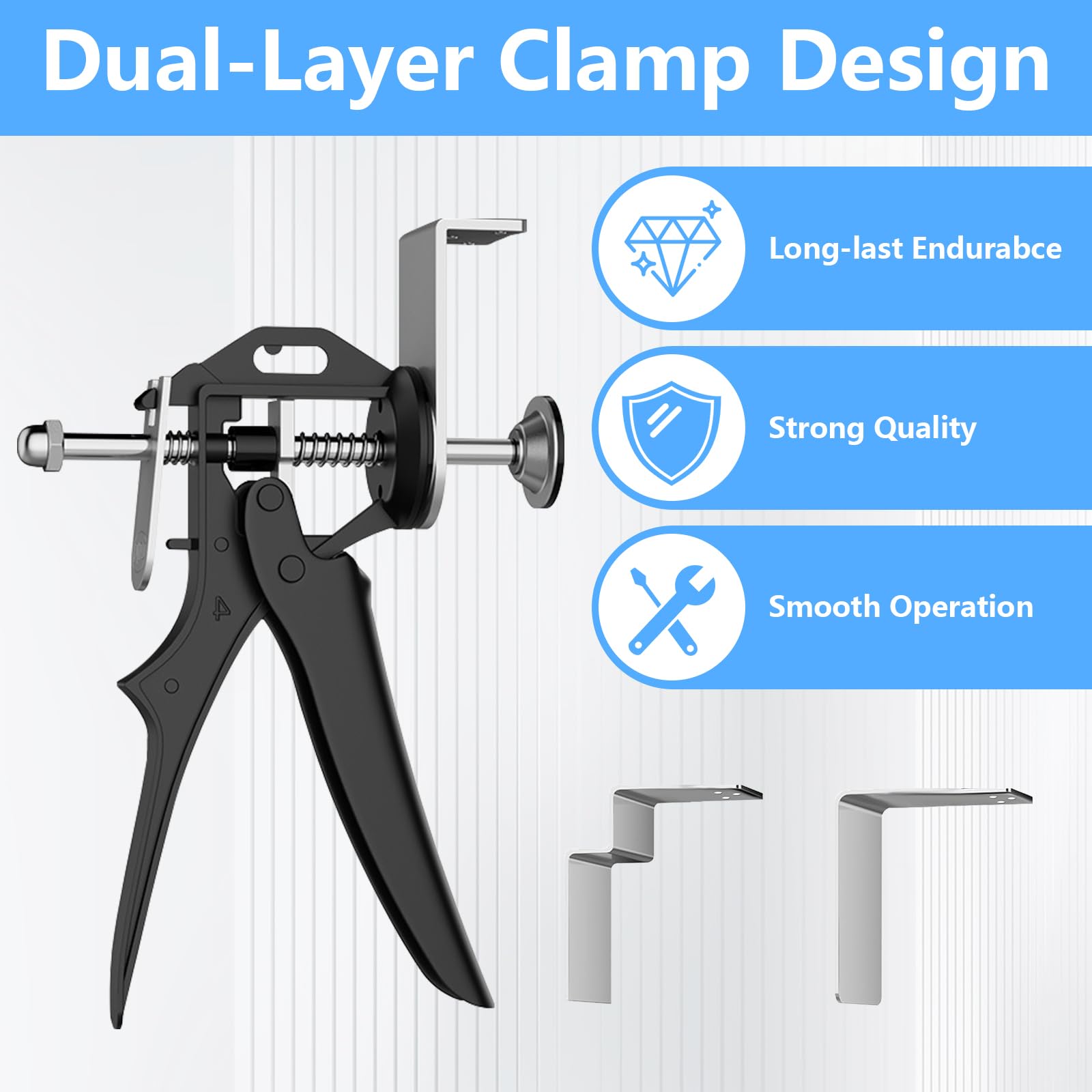 Abrazadera Rápida Para Cajón, 2PCS Abrazaderas De Instalación Frontal De Cajón Clips De Fijación De Acero Inoxidable Clips De Fijación De Abrazadera De Doble Capa En Forma De L Para Muebles