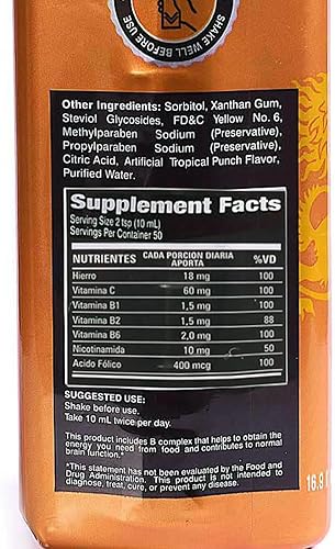 Miniatura 4 de Heis Unlimited Vitafer L Gold - Suplemento de 16.9fl oz para hombres y mujeres, auténtico Vitafer-L Vitafer L Gold auténtico y orgánico líquido +