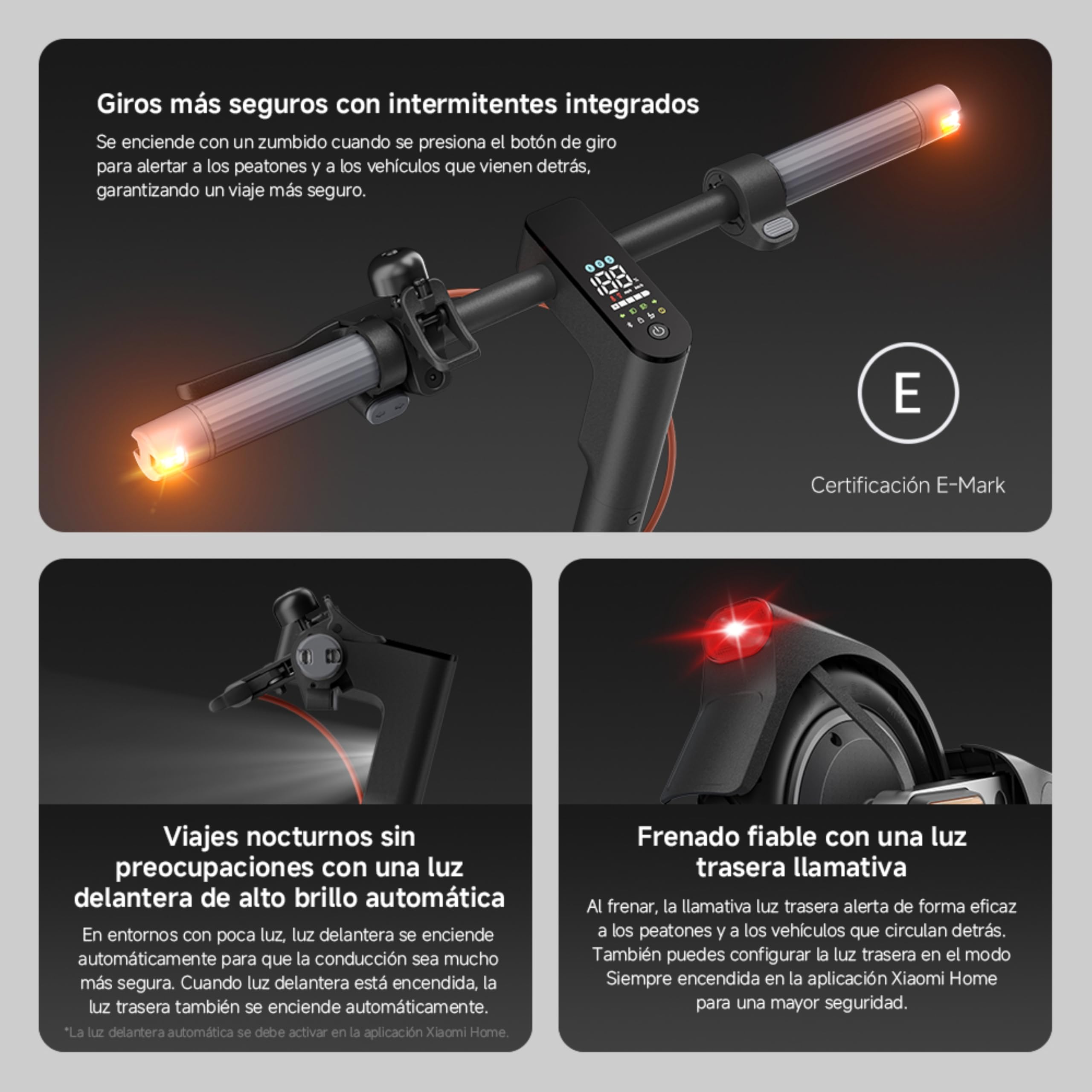 Xiaomi Scooter 5 Series ES, Patinete Electric, Potencia Maxima de 1000W-250W, Autonomía 20KM-60KM, Ruedas de 8,5"-10" Certificado por la DGT (Versión ES) — view 13