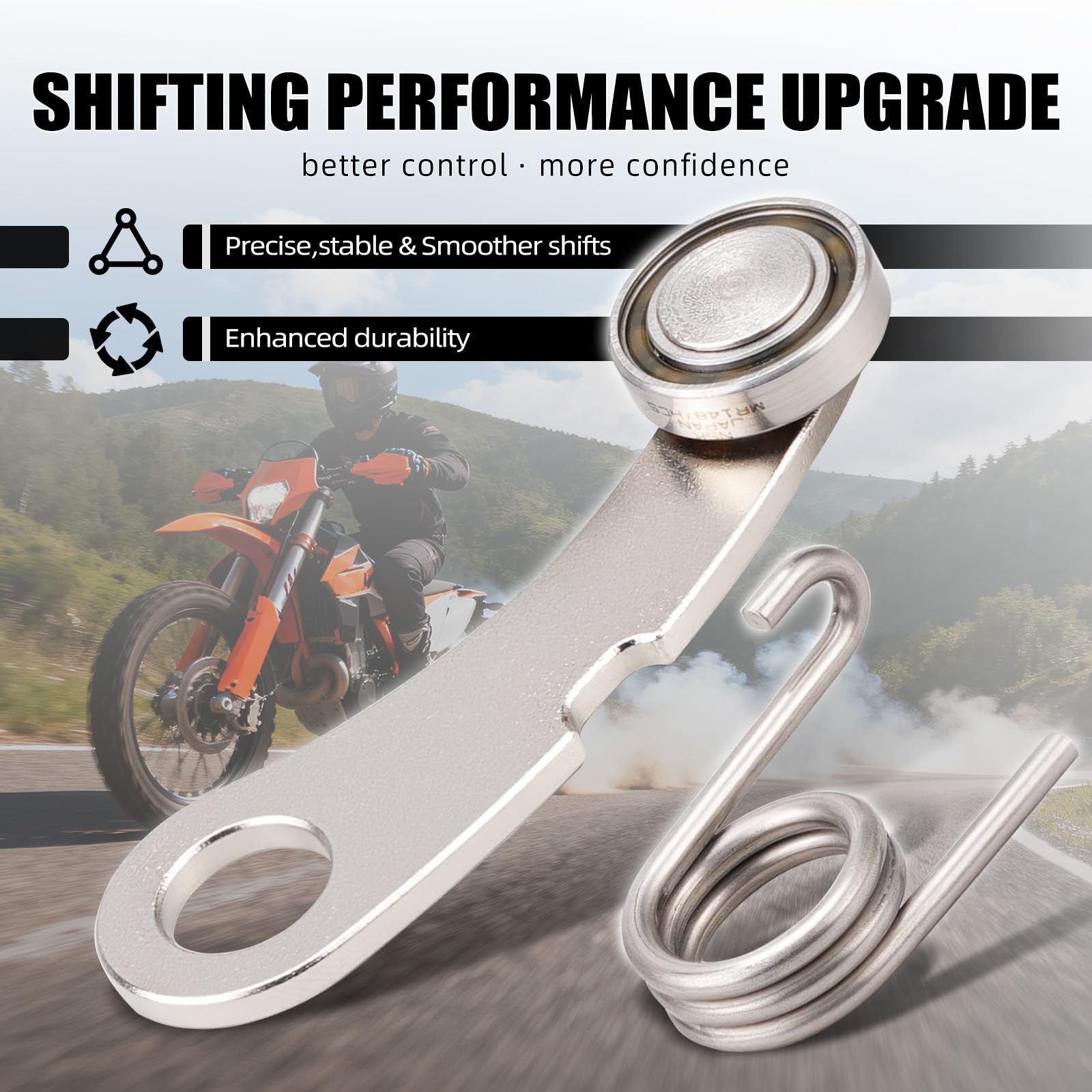 NICECNC Hochleistungs-Schaltsatz, kompatibel mit KTM 690 Enduro/R 2008–2025, 690 Duke/R 2008–2018, kompatibel mit Husqvarna 701 Enduro/Supermoto 2016–2025, Siehe Ausstattung
