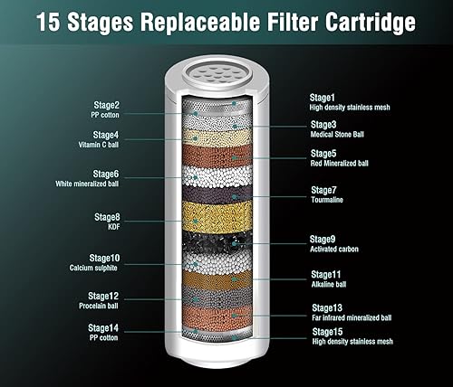 Miniatura 2 de Paquete de 2 cartuchos de filtro de ducha de repuesto