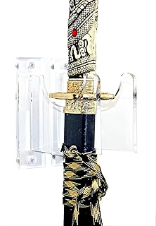 Better Display Cases Deluxe Clear Acrylic Vertical Sword Wall Mount Bracket (A023-S-LL)