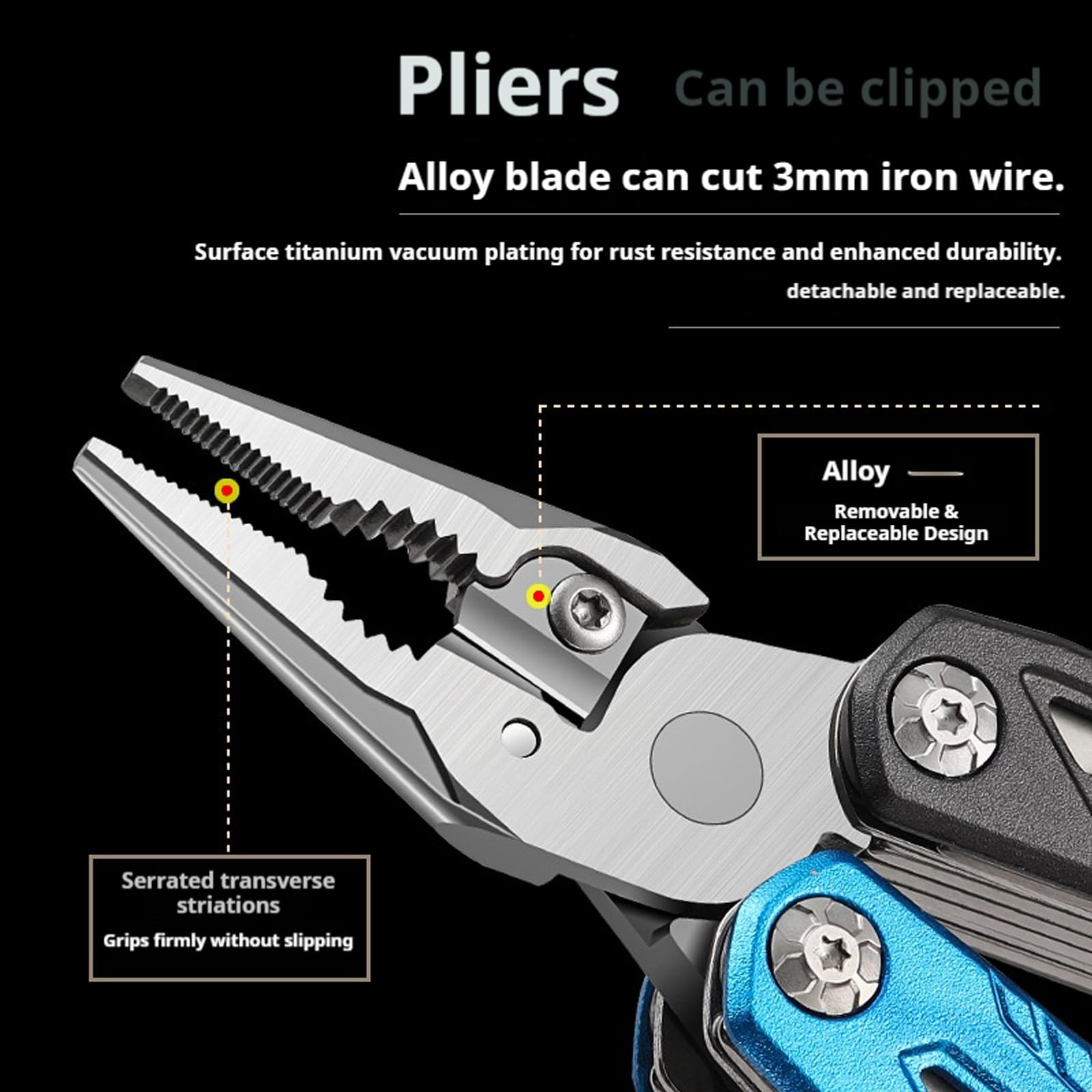 18 In 1 Multifunctional Wrench Hammer – Multitool mit Hammer, Zange, Flaschenöffner, Schraubendreher & Taschenmesser – leicht, tragbar, ersetzt die Werkzeugkiste (2PCS-2)