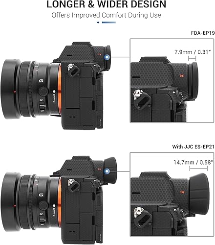 Vista 15 de A6700 Eyecup, visor de silicona suave extendida para cámara ocular especialmente diseñado para cámara Sony A6700 Alpha APS-C sin espejo que