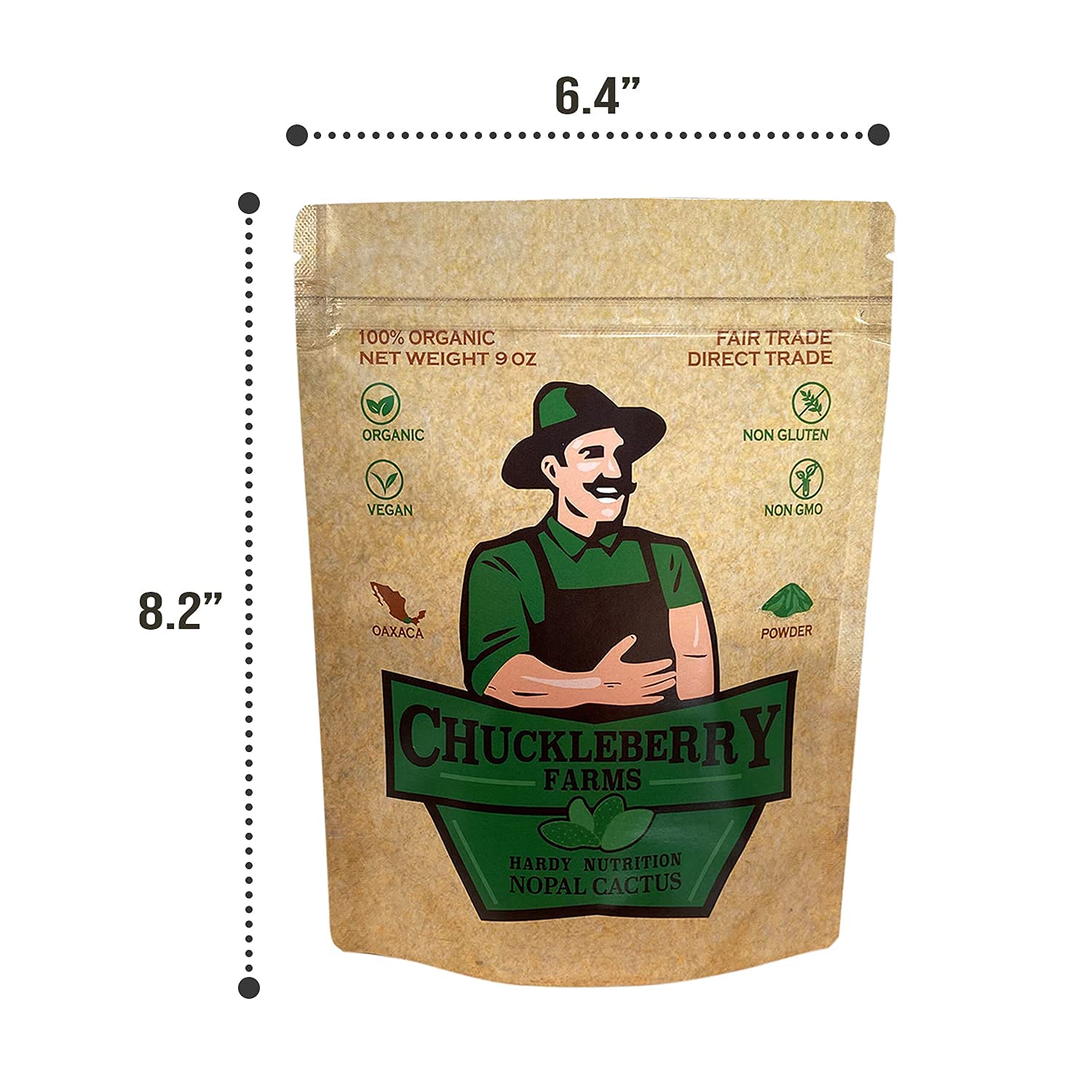 Buy Chuckleberry Farms, Organic Nopal Cactus Powder _ All Natural Super