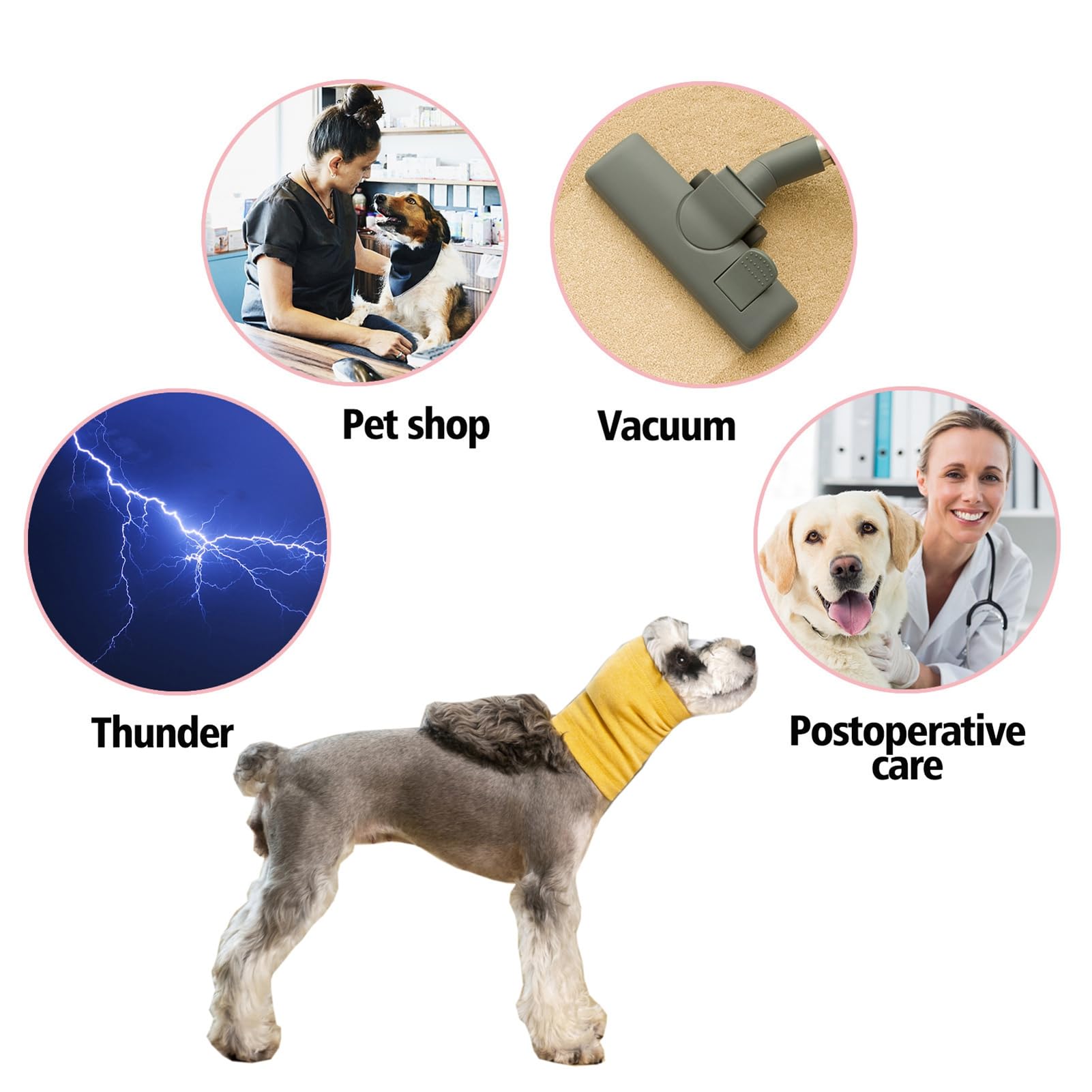 SHEIN Cache-oreilles Anti-bruit Pour Chien Pour Soulager L'anxiété