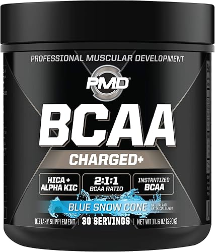 PMD Sports BCAA Charged - Deliciosa mezcla de aminoácidos para rendimiento, recuperación, resistencia e hidratación, aumenta la función muscular