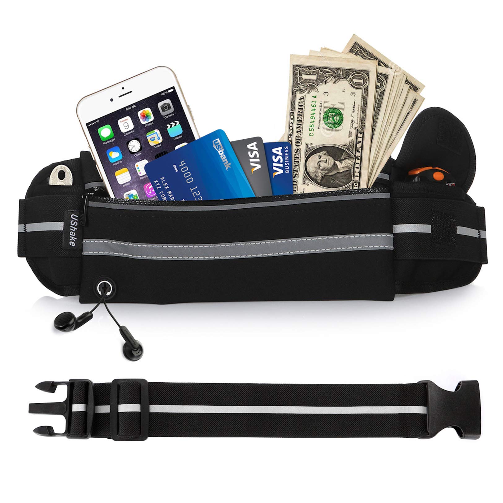 USHAKE Gear Running Belt with Extender