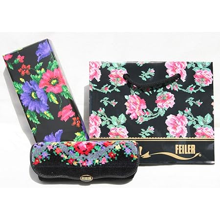 Amazon Co Jp フェイラー Feiler フェイラーギフト包装付商品 めがね リズ メガネケース 黒 ベビー マタニティ