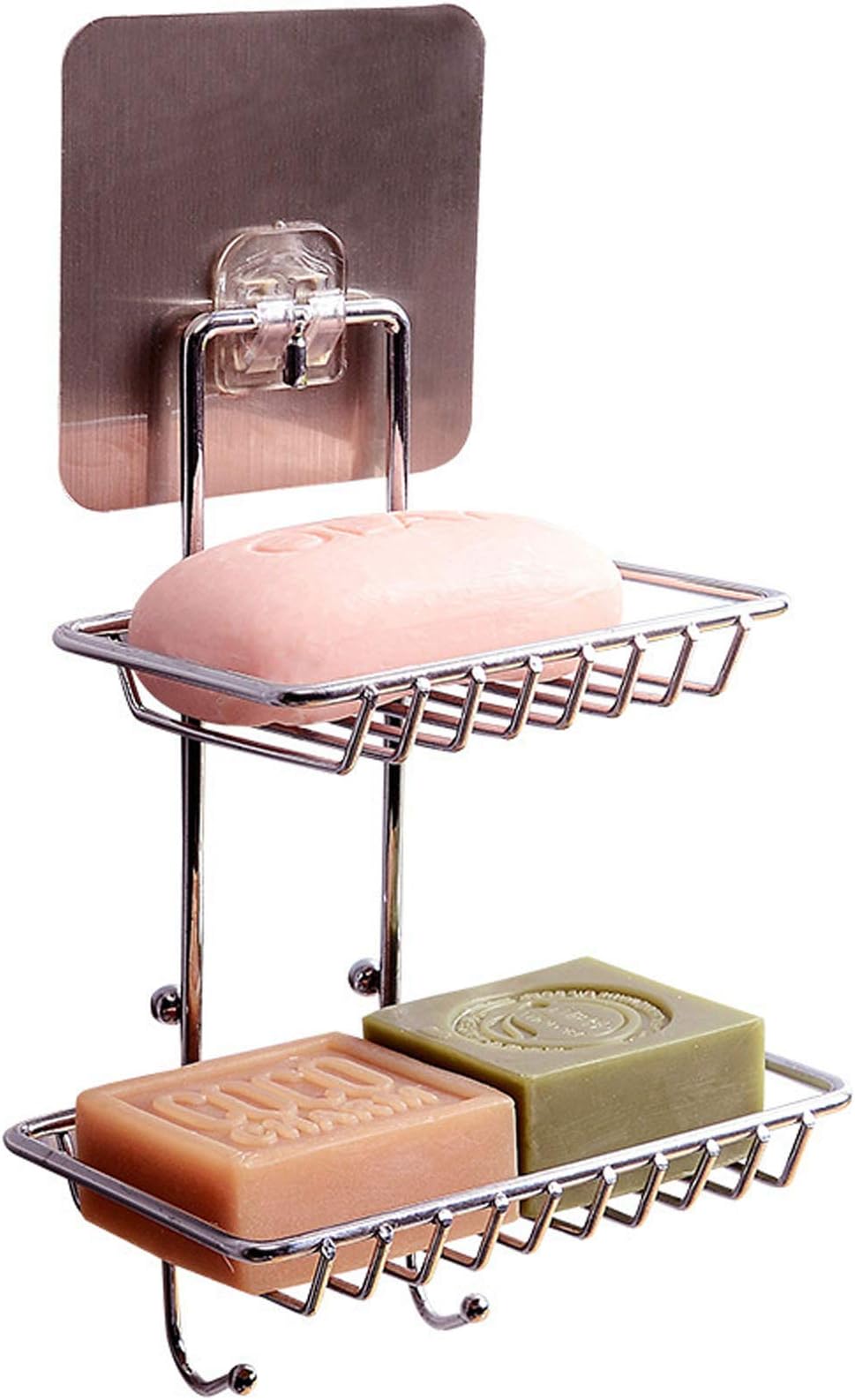 Amazon.com: Shower Wall Soap Dish Holder: Wall Mounted Draining Soap ...