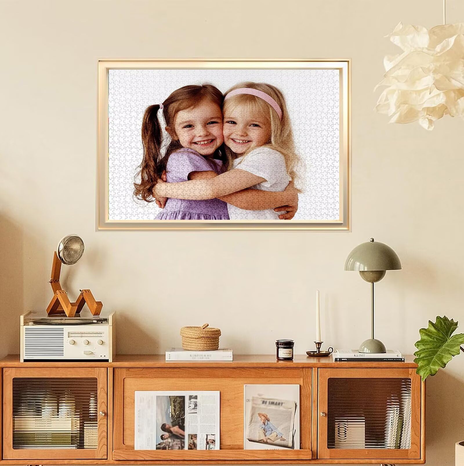 Puzzle Personalizado con Foto, Personalizada Rompecabezas Personalizado Diseña tu Logo Foto o Texto, Personalizado Navidad Halloween San Valentín Parejas Niños Familia Amigos h-4085
