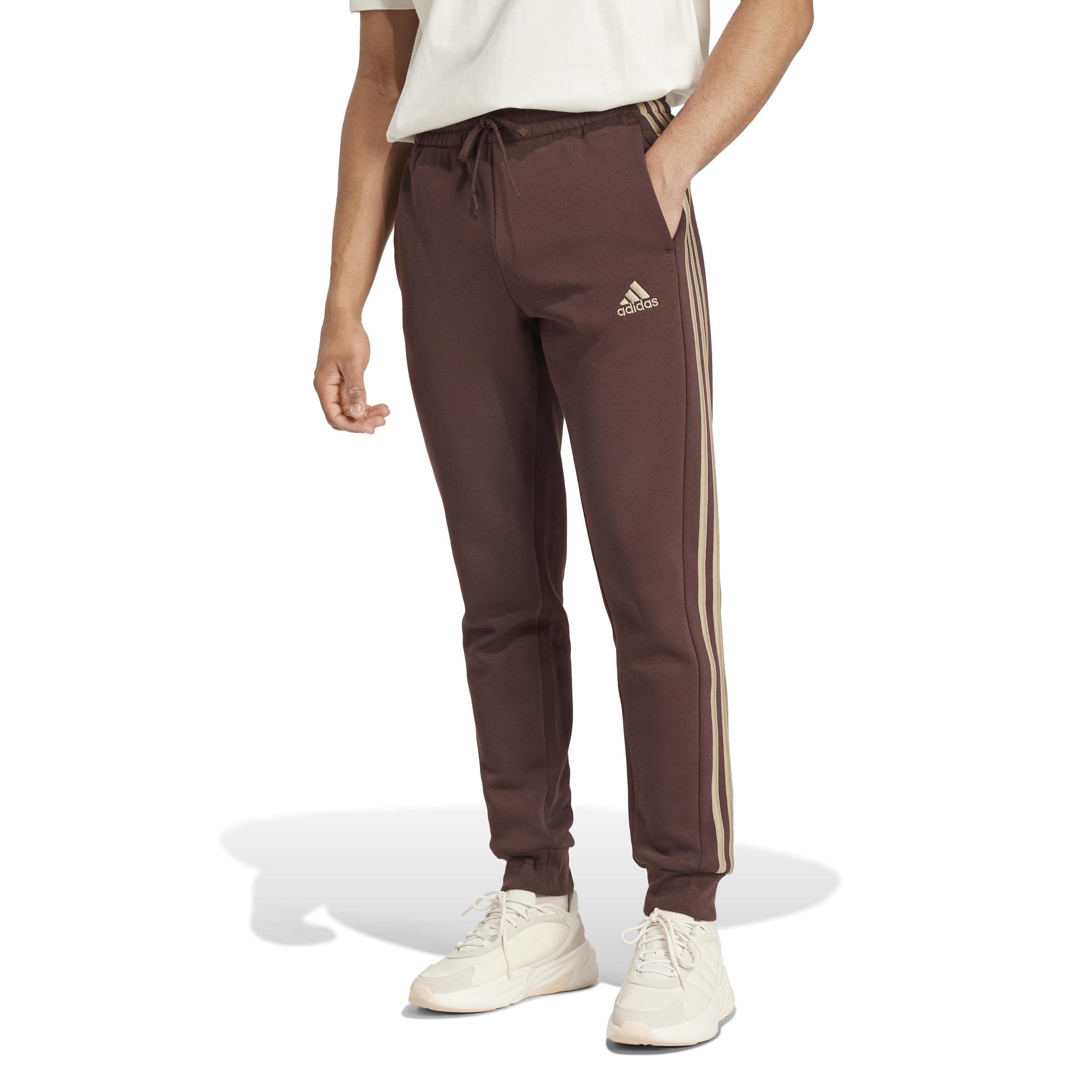 adidas Hombre Essentials French Terry Tapered Cuff Pants, black, M — view 53