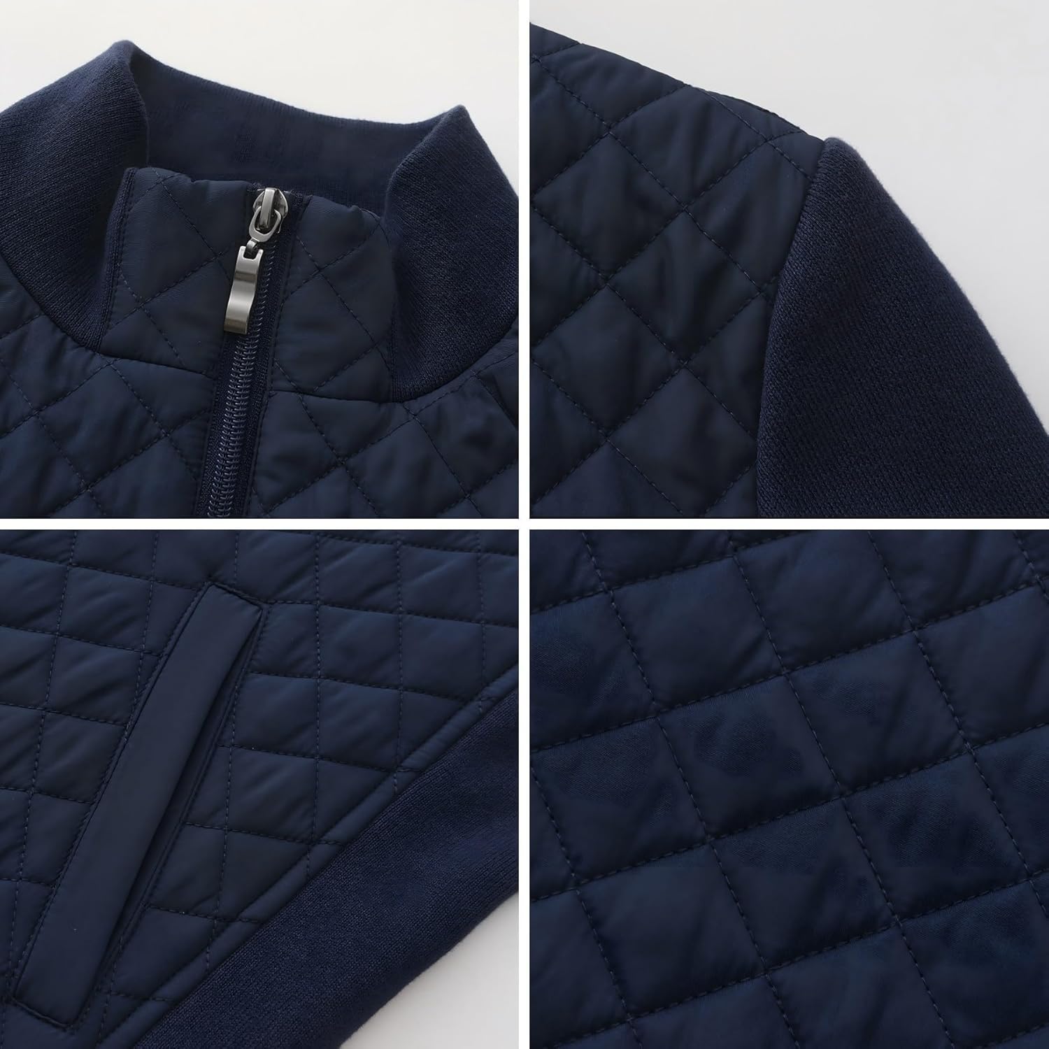S P Y M Womens Diamond Quilted Jacket Lightweight Padding Coat with Pockets, Regular and Plus Size