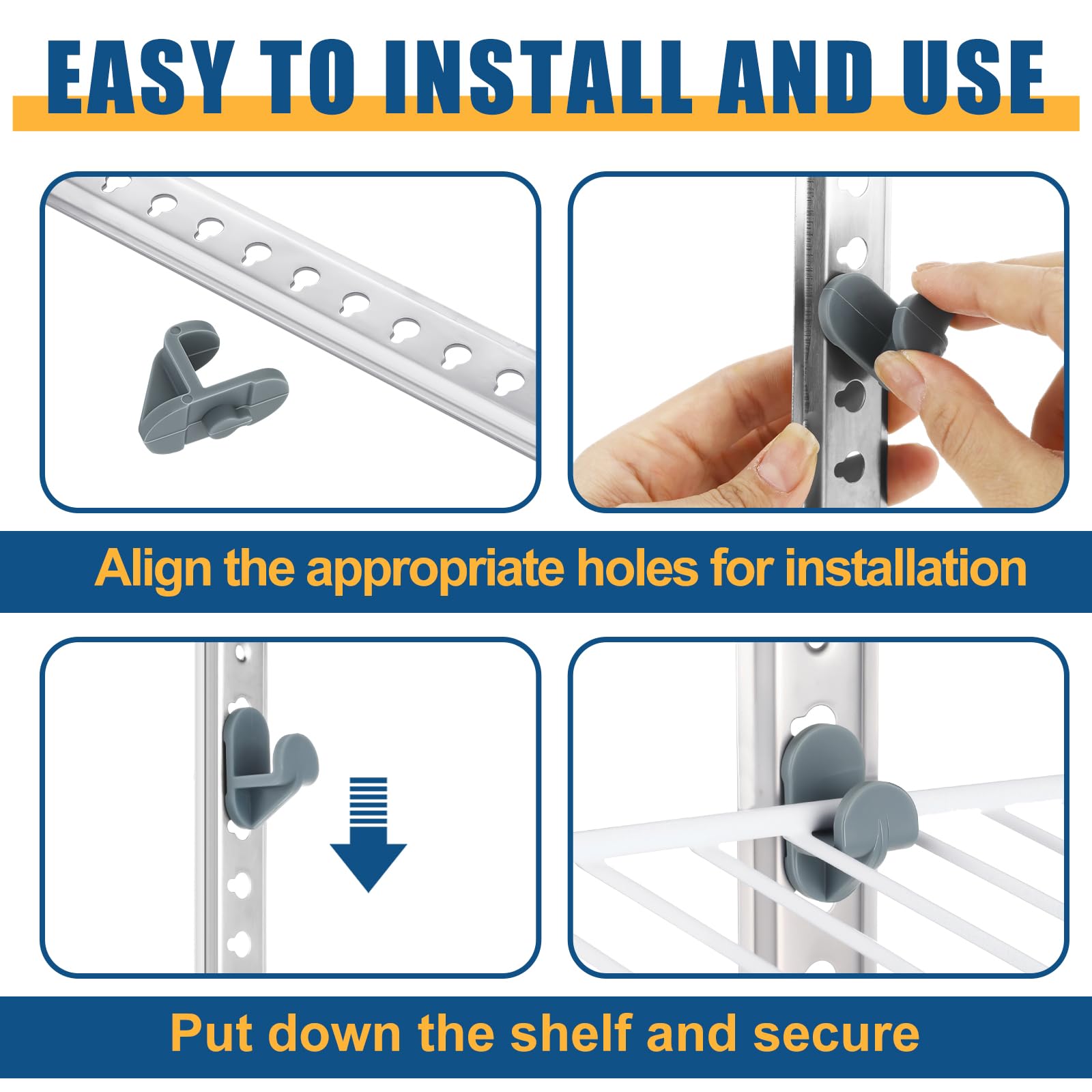 Refrigerator Shelf Clips - Organize Your Fridge! -3