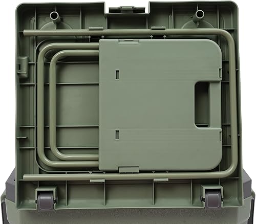 Miniatura 6 de Enfriador portátil multifuncional, enfriador rodante 2 en 1 con ruedas y mesa temporal, 41.54 x 21.46 x 15.55 pulgadas, enfriador plegable con