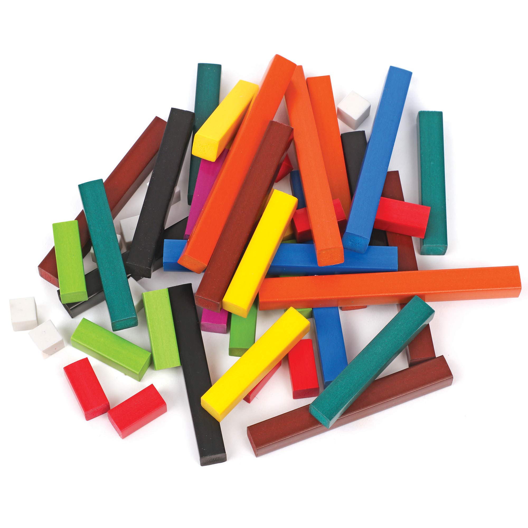 Learning Resources Set Barrette Cuisenaire In Legno – 74 Pezzi Per Imparare La Matematica Giocando – Aste Didattiche Con Vassoio