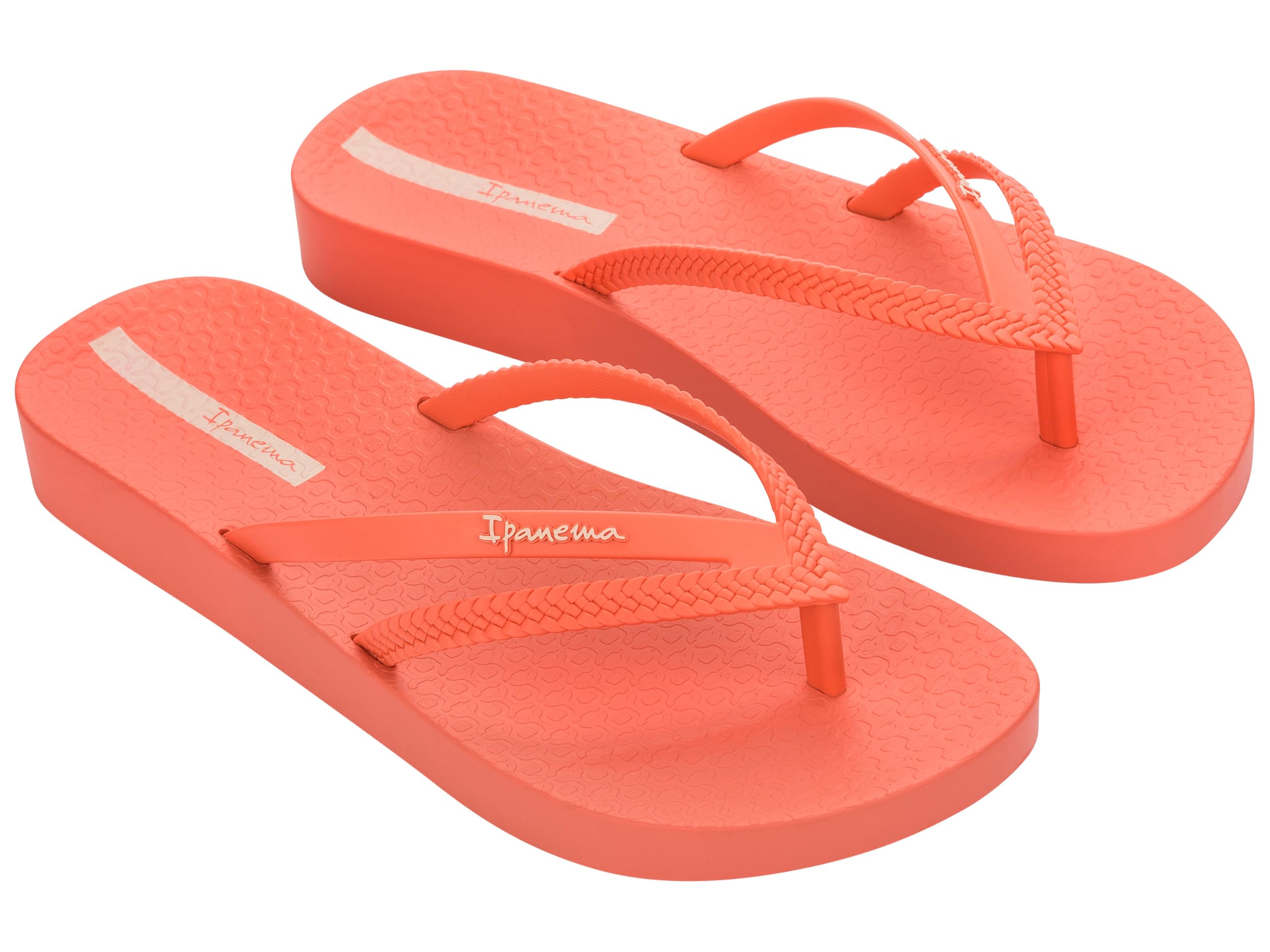 Ipanema Women's Bossa Soft V Fem Flip-Flop, Orange/Beige, 5 UK